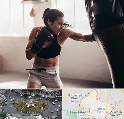 باشگاه بوکس بانوان در فردیس کرج