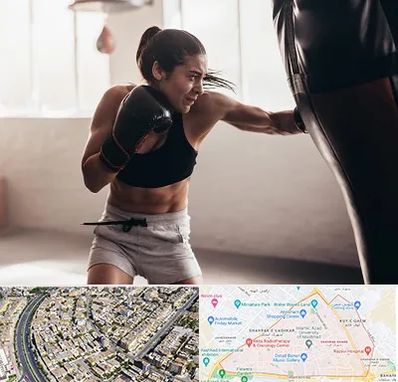 باشگاه بوکس بانوان در شهرک غرب مشهد