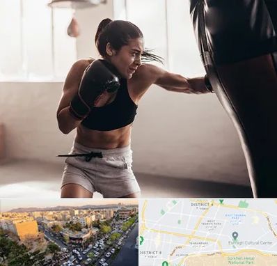 باشگاه بوکس بانوان در تهرانپارس 