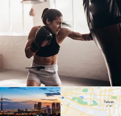 باشگاه بوکس بانوان در غرب تهران 