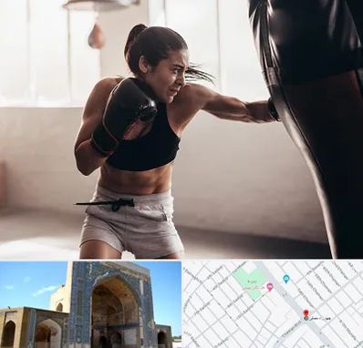 باشگاه بوکس بانوان در مصلی مشهد