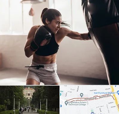 باشگاه بوکس بانوان در بلوار معلم رشت