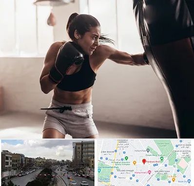 باشگاه بوکس بانوان در بلوار فردوسی مشهد