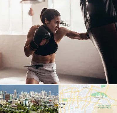باشگاه بوکس بانوان در شرق تهران 