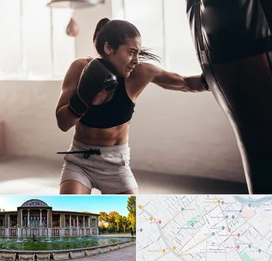 باشگاه بوکس بانوان در عفیف آباد شیراز