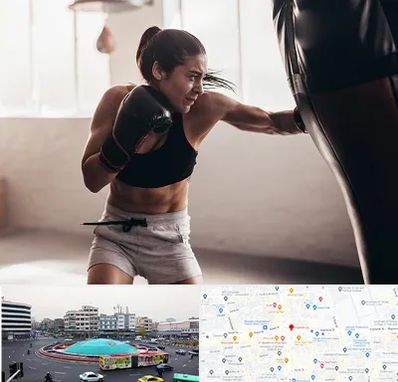 باشگاه بوکس بانوان در میدان انقلاب