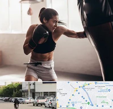 باشگاه بوکس بانوان در قدوسی شرقی شیراز