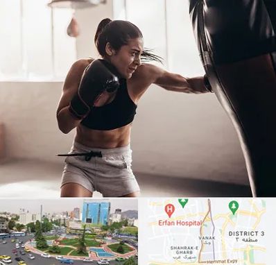 باشگاه بوکس بانوان در ونک 