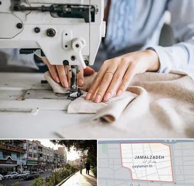 کلاس خیاطی در خیابان جمالزاده