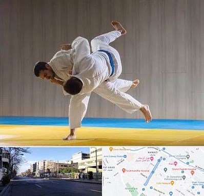 باشگاه جودو در خیابان ملاصدرا شیراز