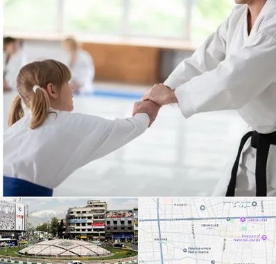 باشگاه جودو بانوان در مرکز تهران