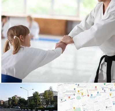 باشگاه جودو بانوان در میدان کاج