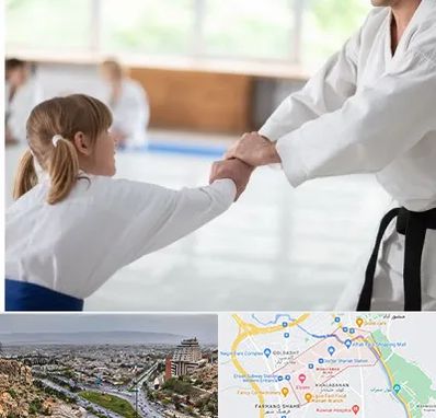 باشگاه جودو بانوان در معالی آباد شیراز