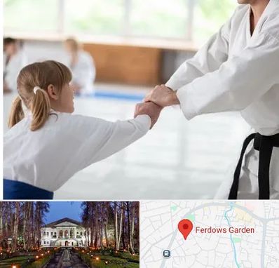 باشگاه جودو بانوان در باغ فردوس