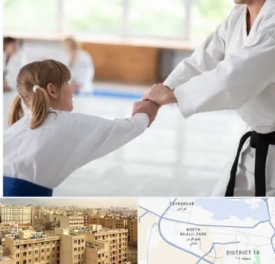 باشگاه جودو بانوان در جنوب غرب تهران