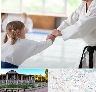 باشگاه جودو بانوان در عفیف آباد شیراز