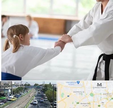 باشگاه جودو بانوان در جنوب تهران