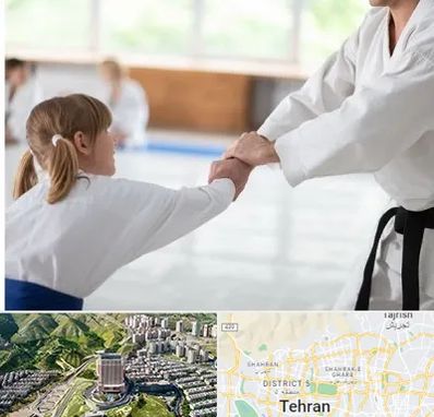 باشگاه جودو بانوان در شمال تهران