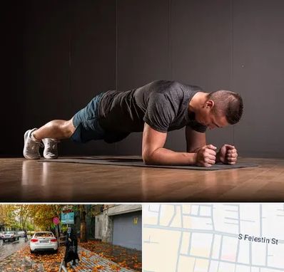 باشگاه آمادگی جسمانی در خیابان فلسطین