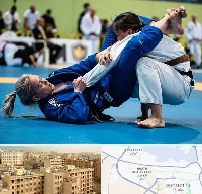 باشگاه جوجیتسو بانوان در جنوب غرب تهران