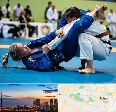 باشگاه جوجیتسو بانوان در غرب تهران 