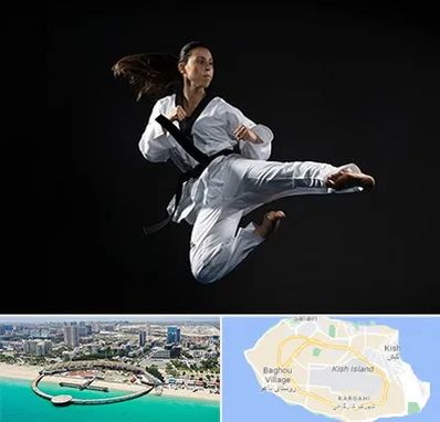 مربی رزمی خانم در کیش