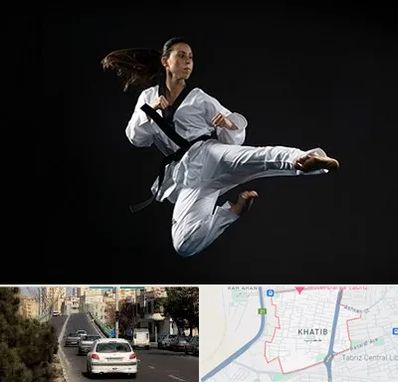 مربی رزمی خانم در خطیب تبریز