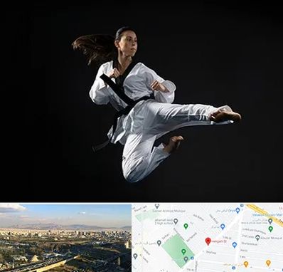 مربی رزمی خانم در هنگام