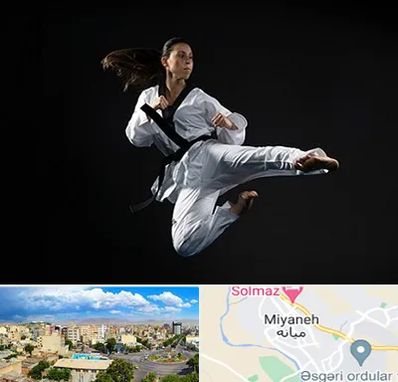 مربی رزمی خانم در میانه