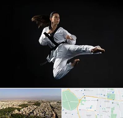 مربی رزمی خانم در نازی آباد