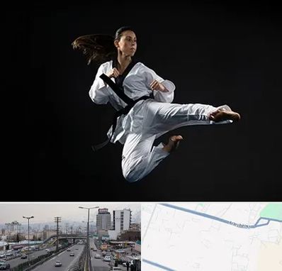 مربی رزمی خانم در بلوار ارتش