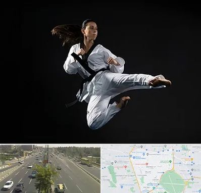 مربی رزمی خانم در منطقه 17 تهران