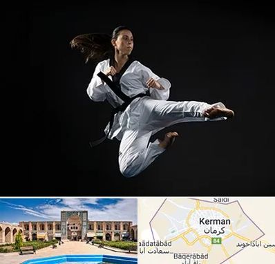 مربی رزمی خانم در کرمان