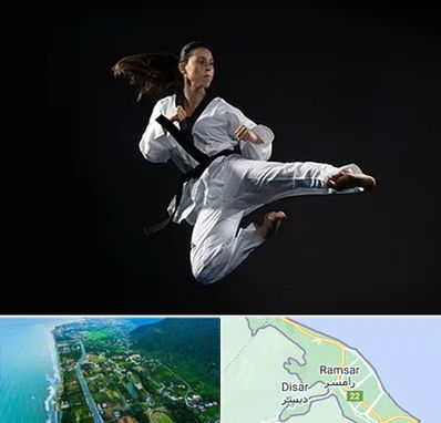 مربی رزمی خانم در رامسر