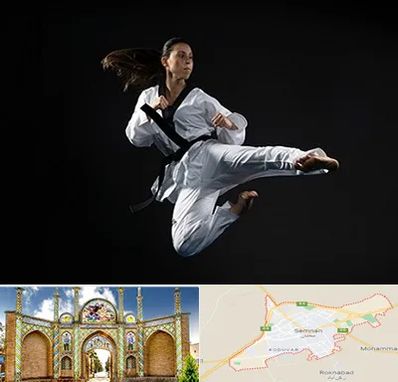 مربی رزمی خانم در سمنان