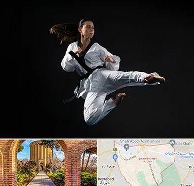 مربی رزمی خانم در شهر ری