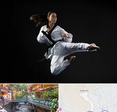 مربی رزمی خانم در درکه