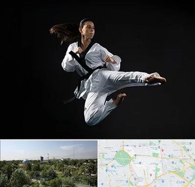 مربی رزمی خانم در منطقه 16 تهران