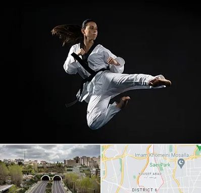 مربی رزمی خانم در یوسف آباد 