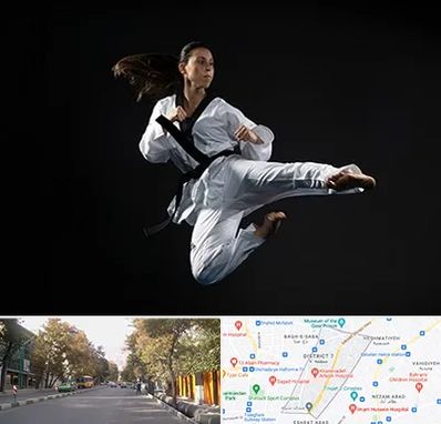 مربی رزمی خانم در شریعتی