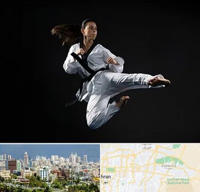 مربی رزمی خانم در شرق تهران 