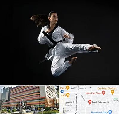 مربی رزمی خانم در سهروردی