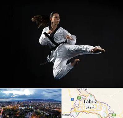 مربی رزمی خانم در تبریز