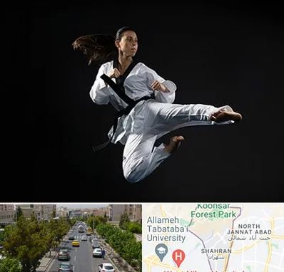 مربی رزمی خانم در شهران 