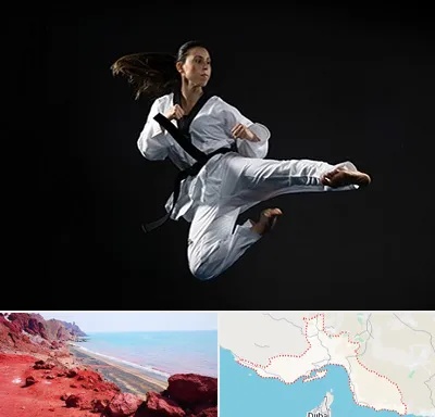 مربی رزمی خانم در هرمزگان