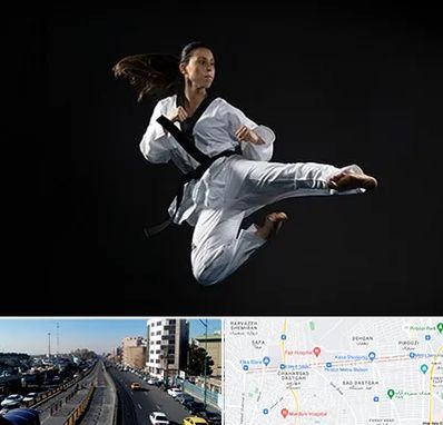 مربی رزمی خانم در پیروزی