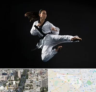 مربی رزمی خانم در منطقه 18 تهران