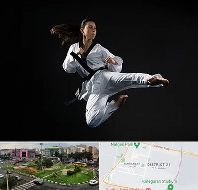 مربی رزمی خانم در تهرانسر 