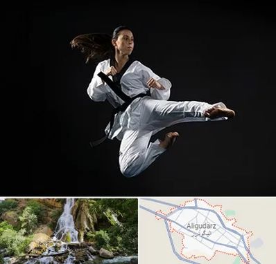 مربی رزمی خانم در الیگودرز