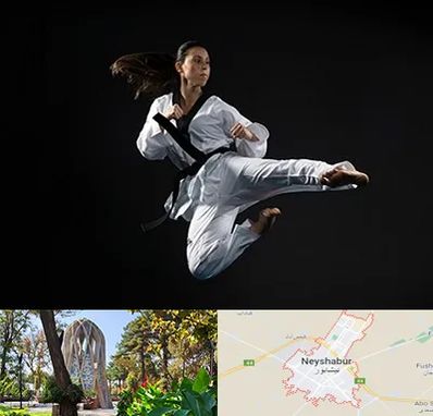 مربی رزمی خانم در نیشابور